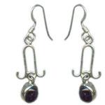 Silver Gemstone Earring