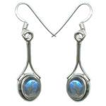 Silver Gemstone Earring