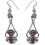 Silver Gemstone Earring