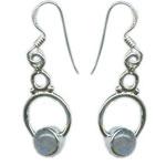 Silver Gemstone Earring