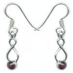 Silver Gemstone Earring