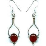 Silver Gemstone Earring