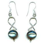 Silver Gemstone Earring