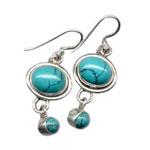 Silver Gemstone Earring