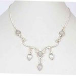 Silver Gemstone Necklace