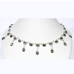 Silver Gemstone Necklace