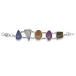 Silver Gemstone Bracelet