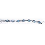 Silver Gemstone Bracelet