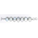 Silver Gemstone Bracelet