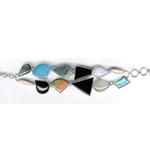 Silver Gemstone Bracelet