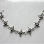 Silver Gemstone Bracelet