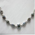 Silver Gemstone Bracelet