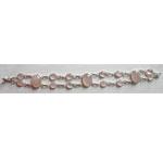 Silver Gemstone Bracelet