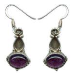 Silver Gemstone Earring