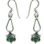 Silver Gemstone Earring