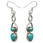 Silver Gemstone Earring