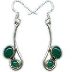 Silver Gemstone Earring