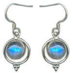 Silver Gemstone Earring