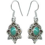 Silver Gemstone Earring