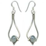 Silver Gemstone Earring